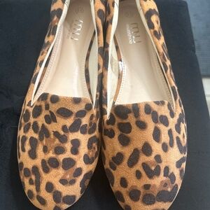 Cute animal print loafers